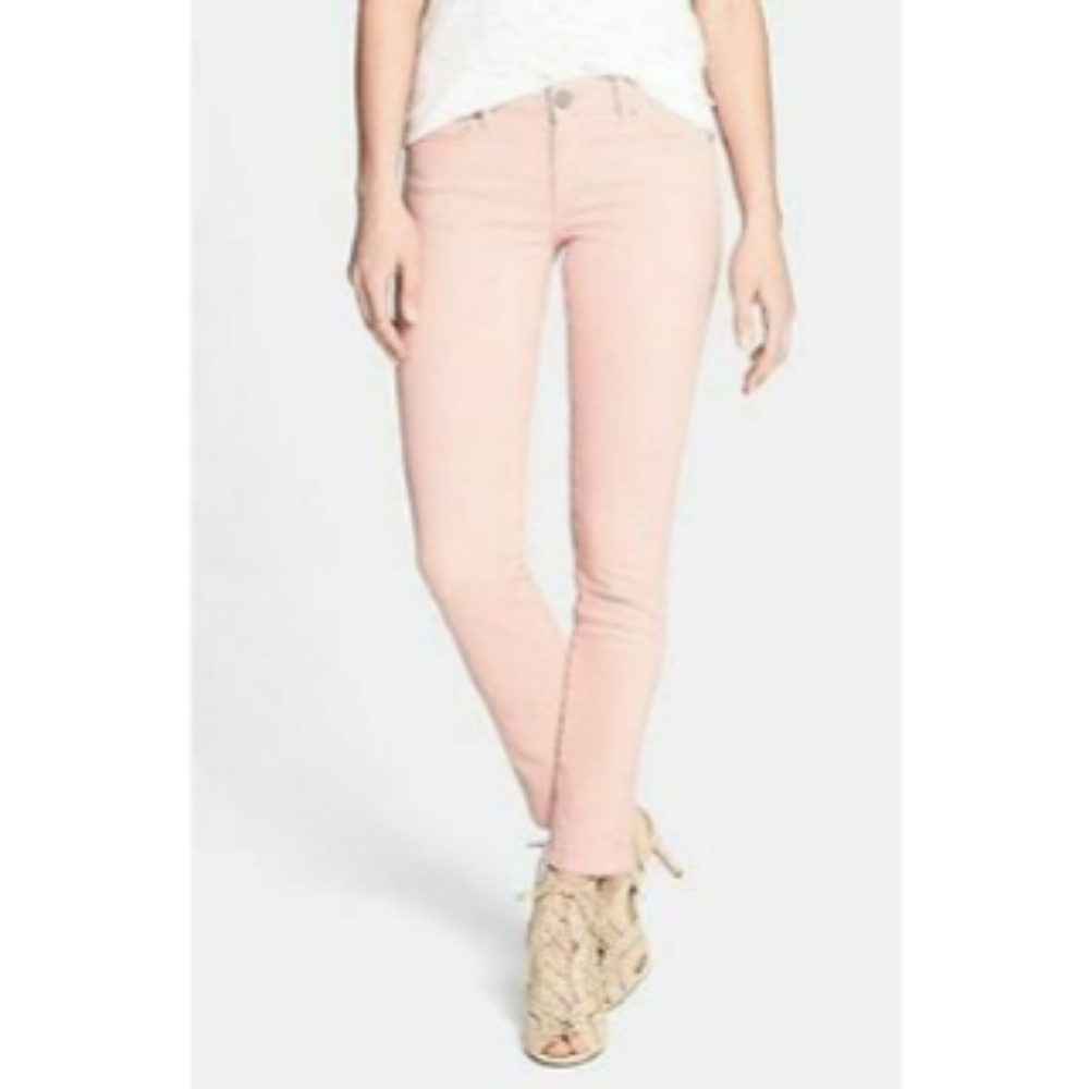 Kate Spade Saturday Pink Coated Skinny Jeans